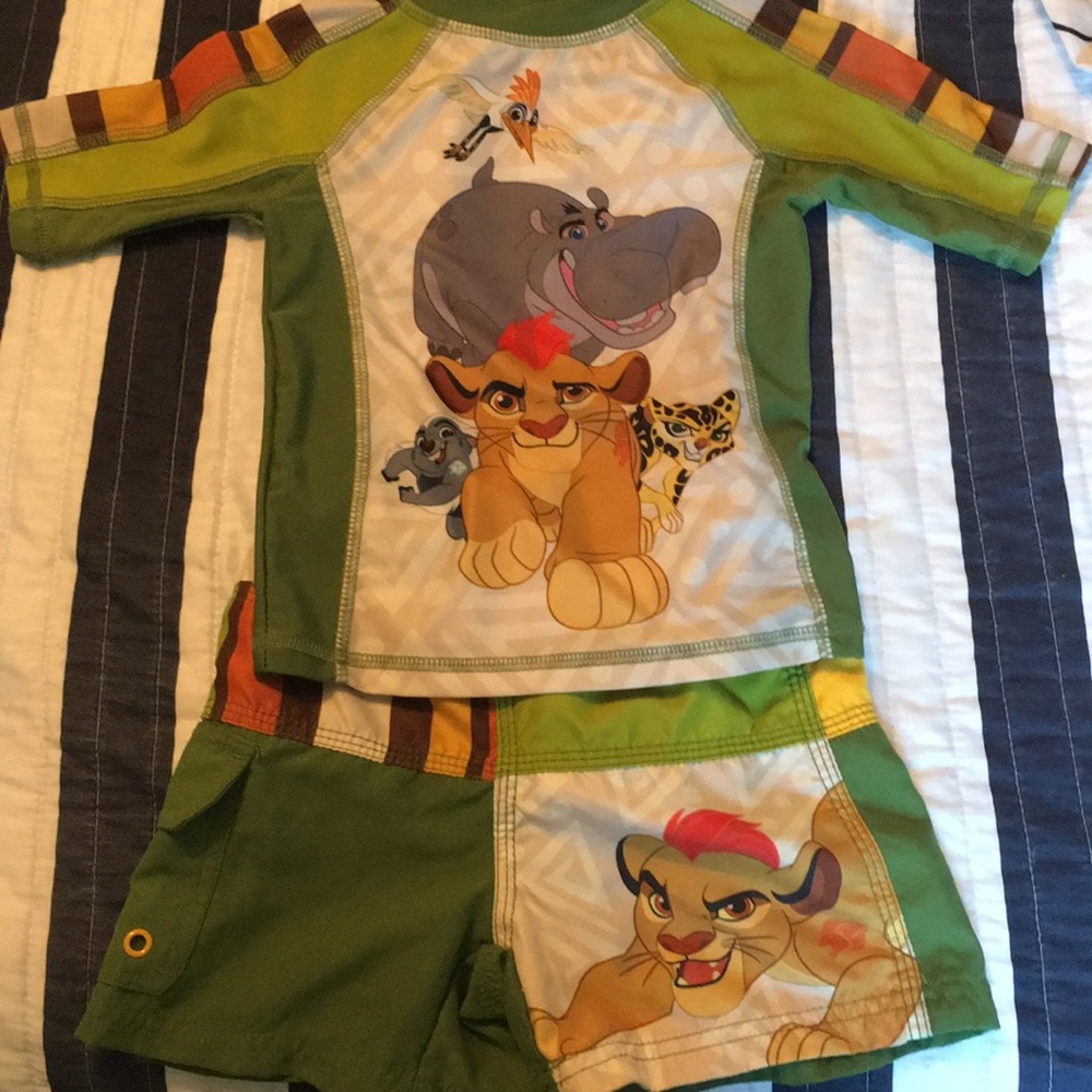 Toddler Boy Lion Guard swim wear set